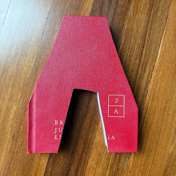 Vintage Book Monogram Letter - A - Picture 1 of 3
